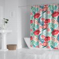 thumbnail image 2 of Pioneer Flower Floral Print Pattern Shower Curtain 72"x84" ,Bathroom Decorative Shower Curtains Set with 12 Hooks,Modern Waterproof Washable Shower Curtain, 2 of 6