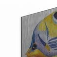 thumbnail image 2 of Luxe Metal Art 'Fish 5 Blue Yellow' by Olga and Alexey Drozdov, Metal Wall Art, 24"x16", 2 of 7