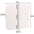 thumbnail image 7 of 9 Pack 4in Door Hinges Interior Door Hinges 4 x 4 Inch with Square & Round Corners Iron Material Removable Pin No Squeaks Hinges, 7 of 7