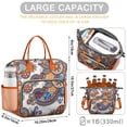 thumbnail image 2 of Elegant Tribal Paisley Lunch Tote – Dual Compartment Leakproof & Perfect for Spring and Summer, 2 of 6