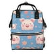 thumbnail image 1 of Disketp Cute Pig Flowers Mochila de Pañales de Gran Capacidad con Múltiples Bolsillos, Mochila de Viaje Multifuncional para Bebé, Unisex, Moderna y Resistente, 1 of 6