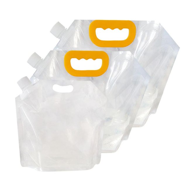 Tanque de almacenamiento de cubo de bolsa de agua transparente para beber 5l Afortunado Sencillez