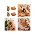 thumbnail image 4 of Lovely Capybara Figure Toy Stuffed Sleeping Doll Shower Gifts Capybara Washable Doll for Toddler Girlfriends, 4 of 11