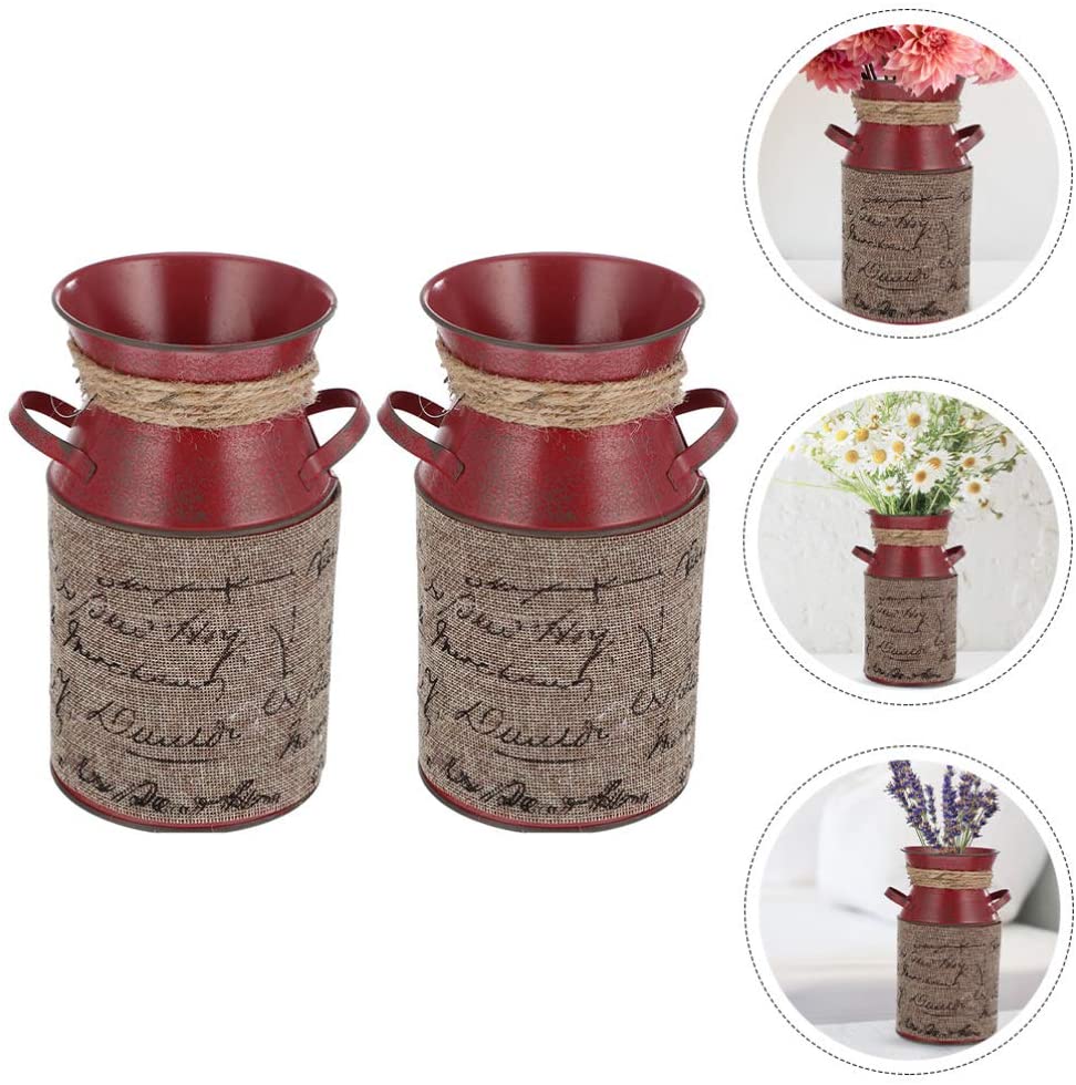 Vase Galvanisé En Forme De Cœur VALICLUD - Pot Décoratif Vintage Pour Fleurs, Plantes - Décoration Intérieur/extérieur