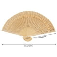 AaSFJEG Garden Decor Folding Hand Fans Custom Engraved Summer Wedding