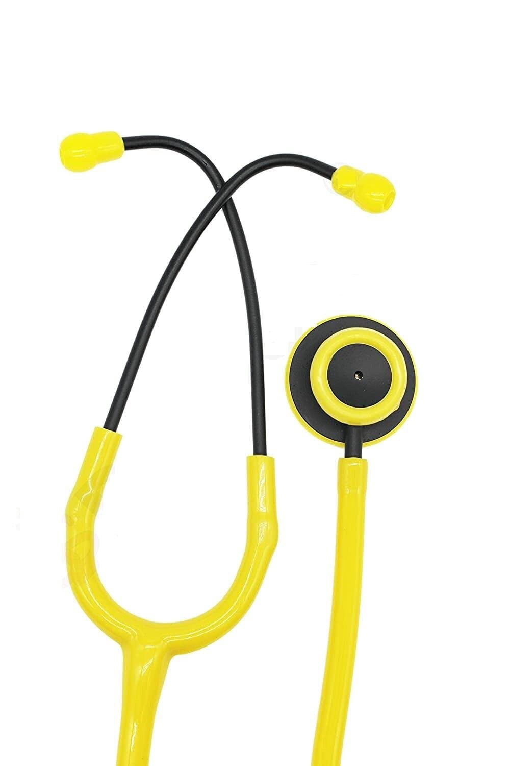 Yellow Stethoscope for Doctors/Medical Student/Nurse Special Design Matt Black