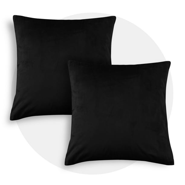 Deconovo Throw Pillow Covers Velvet Fabric Square Pillow Case Covers