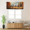 thumbnail image 2 of Fall Forest Deer Curtains Valances for Home Decor Rustic Wild Animal Moose Elk Autumn Farmhouse Thermal Insulated Room Darkening Curtain for Dinning Room 54 by 18 in, 1 Panel, 2 of 6