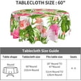 thumbnail image 4 of Tropical Hawaiian Luau Tablecloth Round 60 Inch, Summer Table Cover Washable Polyester Table Cloth for Hawaii Party Kitchen Picnic Dining Decor, 4 of 5