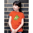 thumbnail image 2 of Cute Pumpkitty Zombie Costume T-Shirt Juniors -Image by Shutterstock,  Small, 2 of 4