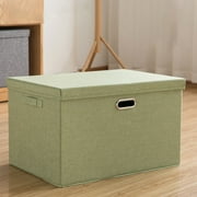 PRINxy Foldable Storage Box Household Large Capacity Storage Box Thickened Toy Sorting Box,Green,B