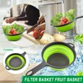 thumbnail image 2 of Colander for Kitchen Clearance! Ikeay Kitchen Filter Basket with Handle - Round Fruit & Vegetable Washing Basket & Tray Colander, 2 of 9