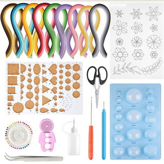 Hello Hobby Multicolor Paper Quilling Kit, 345 Pieces Unisex, Adult 