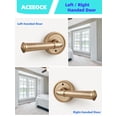 thumbnail image 7 of ACEEOCK Champagne Bronze Privacy Door Handle, Interior Bedroom Bathroom Door Lever, Aluminium Alloy Handle Lever, 7 of 7