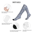 thumbnail image 5 of Lsque Cute Fat Cat Pattern Sport Compression Socks for Men & Women 15-20 mmHg Knee High Nurse Pregnant Running Medical and Travel Athletic, 5 of 6