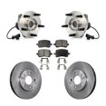thumbnail image 1 of Transit Auto Front Hub Bearing Assembly Disc Brake Rotors and Semi-Metallic Pads Kit for Car Chevrolet Malibu KBB-105036, 1 of 11