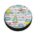thumbnail image 3 of Balery Space Doodletire Cover Waterproof Dust-Proof, Universal Spare Wheel Tire Cover For Trailer, Rv, Suv Truck And Vehicle Camper Accessories-15 Inch, 3 of 9