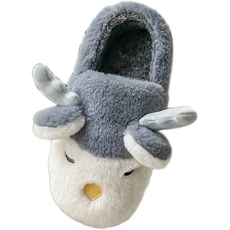 

PIKADINGNIS Women s Warm Memory Foam Slippers Cute Animal Closed Heel Christmas Slippers Soft Yarn House Shoes with Anti Slip Sole