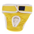 thumbnail image 1 of Dog Sanitary Pants Breathable Cotton Female Dog Physiological Shorts Washable Reusable Female Dog Menstrual Pants Diapers Yellow XL, 1 of 1