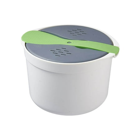 

Nrmrqz Microwave Rice with Rice Spoon High Temperature Microwave Oven Special Rice Box for Steaming Hot Dishes Rice Cooker