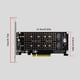 thumbnail image 3 of Agregar En La Tarjeta Adaptador Pciex8 A Nvme M.2 Mkey, Tarjeta De Expansión De 2 Puertos, Adaptador Sata M.2 Ssd Pcie Ndcxsfigh Para estrenar, 3 of 3