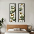 thumbnail image 5 of LuxenHome Set of 2 Multi-Color Circles Abstract Metal Wall Decor Wall Art Hanging Wall Sculpture, 5 of 9