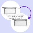 thumbnail image 4 of Bolsa de viaje para cosméticos, bolsa de cosméticos portátil, impermeable, estuche de lápices de PVC, 1 unidad (tamaño: 20,2 x 12 x 8,2 cm) Negra: estuche transparente negro para exámenes de estudiant, 4 of 5