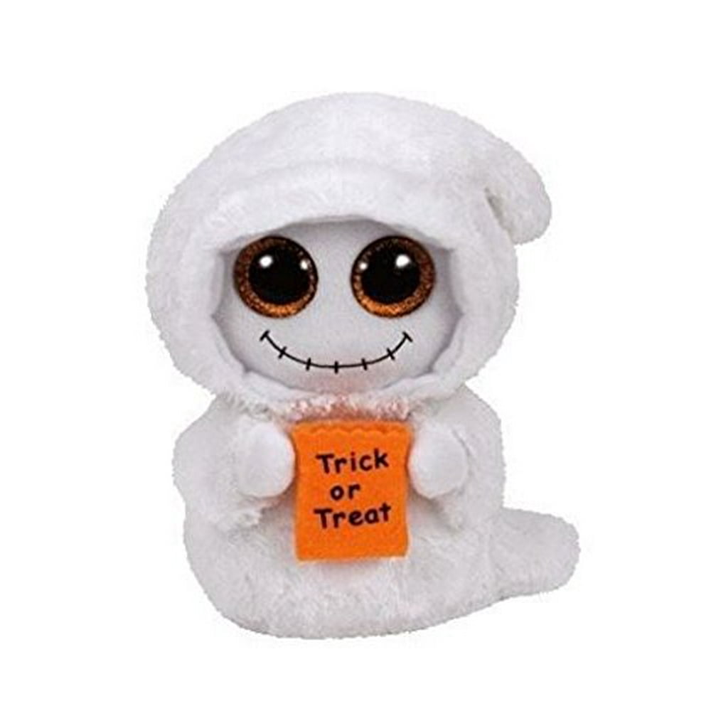 TY Beanie Boos Halloween Mist the Ghost (Glitter Eyes) Small 6" Plush