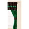 thumbnail image 1 of Baby Doll Bedding 5 Piece Solid Stripe Window Valance Curtain Set, Grey/Pink, 1 of 1