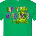 thumbnail image 4 of Inktastic Happy Mardi Gras Cute Alligator with Beads T-Shirt, 4 of 5
