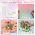 thumbnail image 2 of Uxcell 1800-Pack Cuentas Bugle, Cuentas de Vidrio de Tubo de Bordado de 2x4mm para Manualidades DIY/Pulseras/Collares Plateadas, 2 of 7