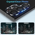 thumbnail image 4 of 1*Pack Camera Lens Protector for Samsung Galaxy S25 Ultra, HD Tempered Glass Hardness Scratch-Resistant Case Friendly Back Camera Lens Protective Film for Samsung Galaxy S25 Ultra, Clear, 4 of 8