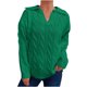 thumbnail image 2 of Suéter de cuello en V para mujer, suéter de punto de manga larga a la moda con cuello en V, suéter, tops para mujer, 2 of 5