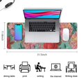 thumbnail image 5 of Long Mouse Pads for Desk,Pioneer Flower Floral Print Pattern Desk Mats on Top Of Desks, Desk Mouse Pad Extra Large with 3mm Non-Slip Base and Stitched Edge for Gaming,Office,Work,Home 31.5"x11.8", 5 of 6