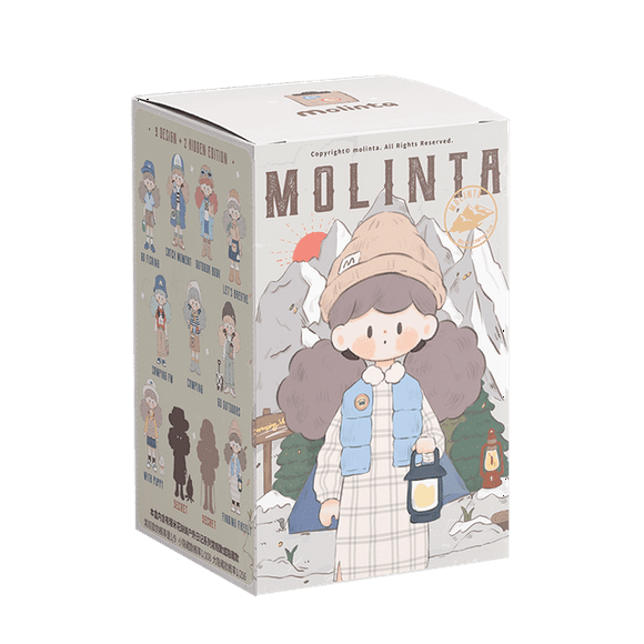 Finding Unicorn Molinta Camping Vlog Series Blind Box zZoton Mystery box Kawaii Toy Figures Birthday Gift Kid Toy Action Figures