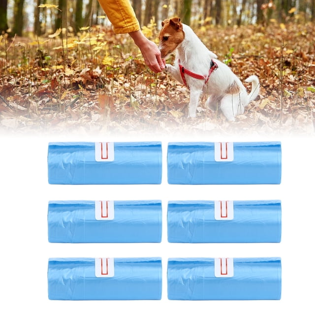 Bolsas Para Excrementos De Perros, 6 Rollos, A Prueba De Fugas, Gruesas Y Fuertes