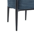 thumbnail image 4 of GDF Studio Mid-Century Modern Accent Chair with Tapered Legs, Pocket Spring Seat, Navy Blue+Black, 4 of 7