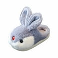 thumbnail image 2 of Fozruso Warm Cartoon Rabbit Slippers For Kids Cozy Winter Indoor Footwear For Girls And Boys With Slip Design,Girls Slippers Sizes 11.5 Little Kid(5-5.5 Years), 2 of 6