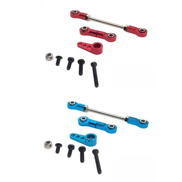 2pcs Assembly Steering Rod Pull Rod Servo Arm for K969 284131 Car Model Buggy Spare