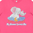 thumbnail image 4 of Inktastic My Nonni Loves Me Cute Elephants Clouds Moon and Stars Youth T-Shirt, 4 of 5