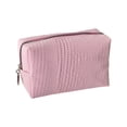thumbnail image 2 of Woven Cosmetic Pouch, Travel Wash Bag, Makeup Brush Organizer, Spacious Zipper Interior and Lightweight Compact Size for Travel Luggage, Home Vanity, and Gym Locker., 2 of 9