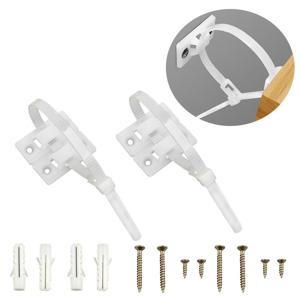 Dsseng 5 Pack Furniture Straps,Baby Proofing Anti Tip Furniture Anchors