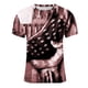 thumbnail image 5 of Camisetas Casuales Impresas de Manga Corta en el Patrón de Rayas, Camisetas Ligeras de Algodón a Rayas para Hombres, 5 of 5