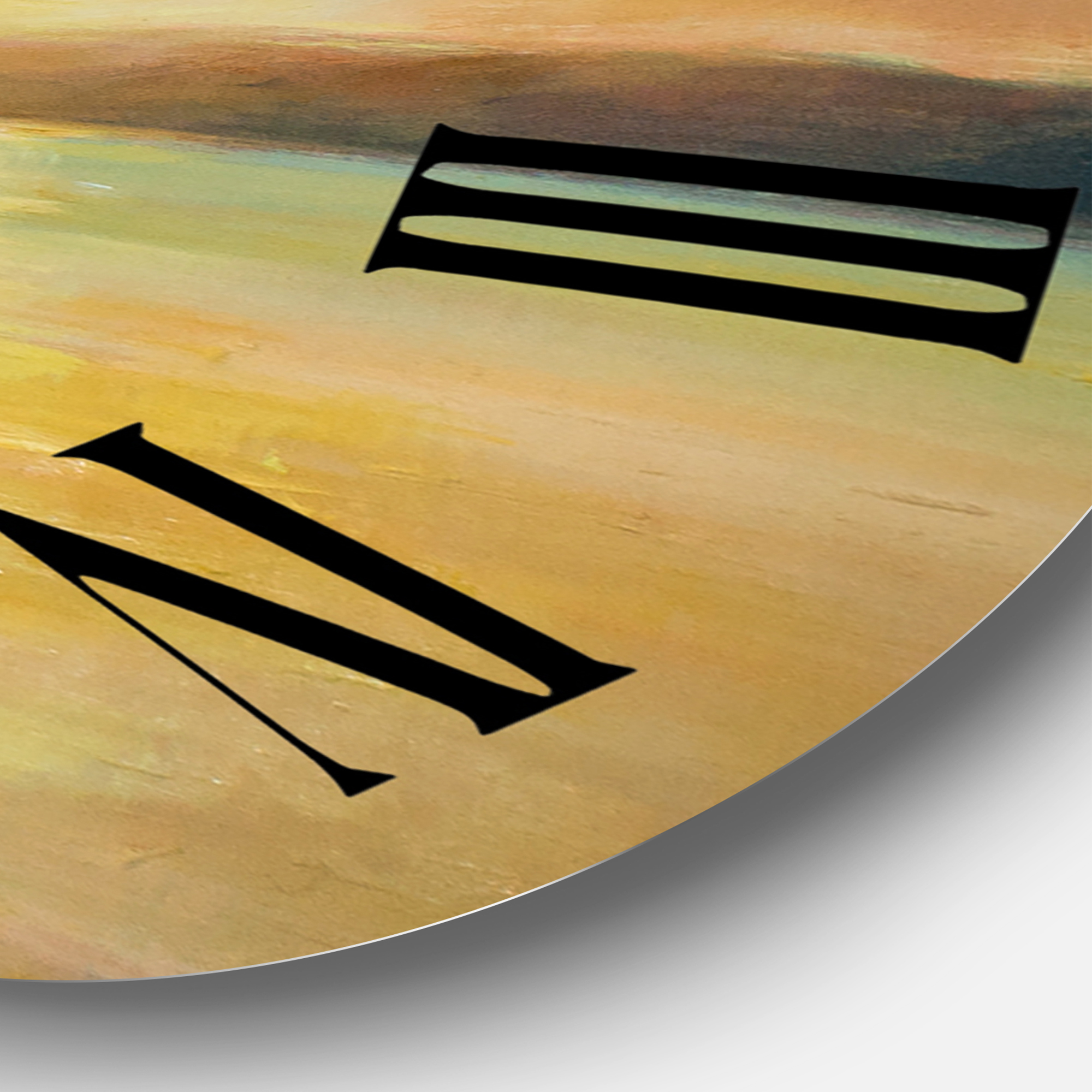 Designart 1 in Quartz Coastal Wall Clock