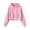 Pink, variant on BEGOING Women's Long Sleeve Cropped Hoodies Casual Pullover Hooded Sweatshirts,Heavyweight Retro Washed Crop Tops Sweatshirt Drawstring Hooded Workout Shirts Solid Loose Fit Tee Shirt,Black S-XL