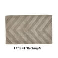 thumbnail image 4 of Better Trends 17" x 24" Bathroom Rugs 100% Cotton Soft Water Absorbent Non Slip Bath Mat Machine Washable Rug (Beige) Hugo Collection, 4 of 6