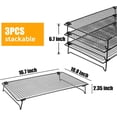 thumbnail image 2 of Upgraded Stackable Cooling Rack for Baking,3 Tier Jerky Rack Cooling Racks for Cooking and Baking,Cookie Cooling Rack Baking Racks,Drying Racks,Oven Safe,17”x 11”, 2 of 4