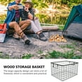 thumbnail image 4 of OULII Extra Large Wire Basket Firewood Logging Basket 1Set, 4 of 8