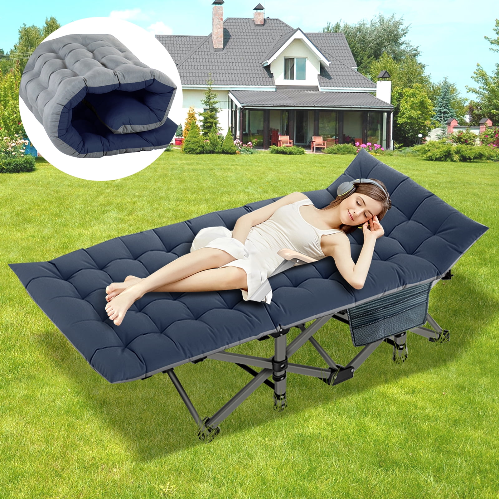 Docred Folding Camping Cots For Adults，Heavy Duty Cots For Sleeping