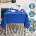 thumbnail image 4 of Table Cloth Rectangle Waterproof Spill-Proof Wrinkle-Free Tablecloth Washable, Kitchen Dining Tabletop Decoration, Fabric Table Cover for Indoor and Outdoor Use, 60 x 102 Inch, Royal Blue, 4 of 5